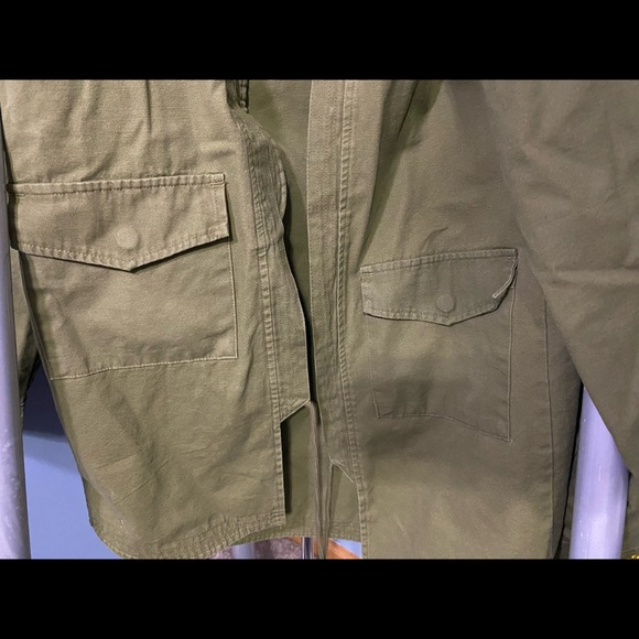 Civil Regime Olive long coat - Picture 3 of 13